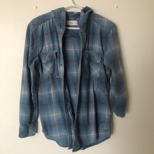 EUC TNA hooded flannel